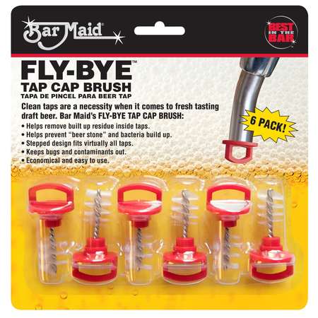 Bar Maid Bar Maid Fly-Bye Tap Cap Brush, PK6 TAP-BRUSH